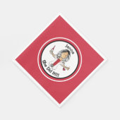 Handgezeichneter Krankenpfleger Abschluss Napkins Serviette (Ecke)