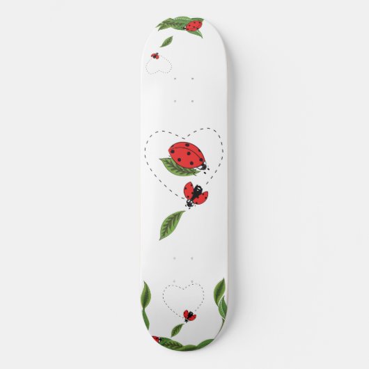 Handgezeichneter Lady-Bug Skateboard (Vorderseite)