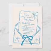 Handgezeichneter Lemon Wir machen noch Vow-Erneuer Einladung (Vorderseite)