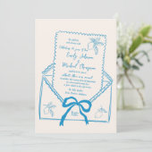 Handgezeichneter Lemon Wir machen noch Vow-Erneuer Einladung (Stehend Vorderseite)