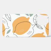 Handgezeichneter Lemonenhintergrund. Nahtloses Mus Case-Mate iPhone Hülle (Rückseite (Horizontal))