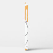 Handgezeichneter Lemonenhintergrund. Nahtloses Mus Case-Mate iPhone Hülle (Rückseite / Links)