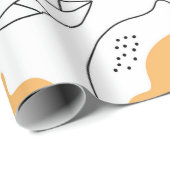 Handgezeichneter Lemonenhintergrund. Nahtloses Mus Geschenkpapier (Rolleneckpunkt)