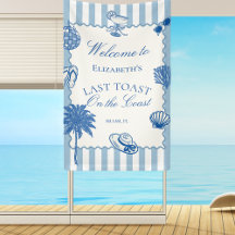 Handgezeichneter letzter Toast an der Küste Bachel