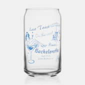 Handgezeichneter letzter Toast an der Küste Bachel Dosenglas (Vorderseite)