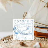 Handgezeichneter letzter Toast an der Küste Bachel Geschenkanhänger