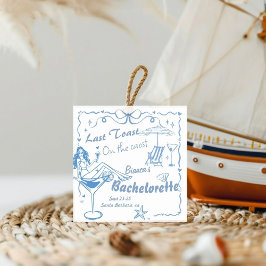 Handgezeichneter letzter Toast an der Küste Bachel Geschenkanhänger