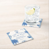 Handgezeichneter letzter Toast an der Küste Bachel Rechteckiger Pappuntersetzer (Vor Ort)