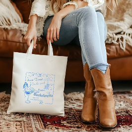 Handgezeichneter letzter Toast an der Küste Bachel Tragetasche