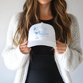 Handgezeichneter letzter Toast an der Küste Bachel Truckerkappe