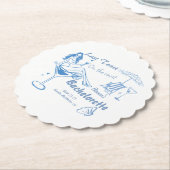 Handgezeichneter letzter Toast an der Küste Bachel Untersetzer (angewinkelt)