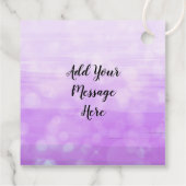 Handgezeichneter Lila Schmetterling Mandala Geschenkanhänger (Rückseite)