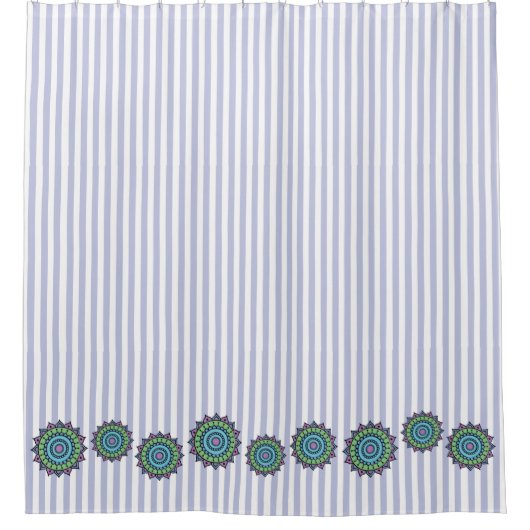 Handgezeichneter Mandala-Duschvorhang Duschvorhang (Vorderseite)