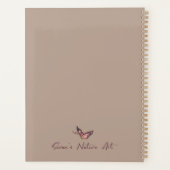 Handgezeichneter Mandala-Planer Planer (Rückseite)