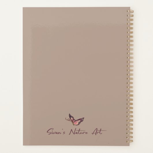 Handgezeichneter Mandala-Planer Planer (Rückseite)