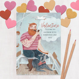 Handgezeichneter Mann Bloke Valentine Feiertagskarte