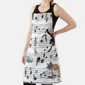 Handgezeichneter niedlicher Cartoon nahtloser Must Schürze (InSitu)