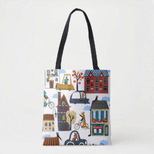 Handgezeichneter niedlicher Cartoon nahtloser Must Tasche