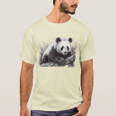 HANDGEZEICHNETER PANDA T-Shirt (Vorderseite)