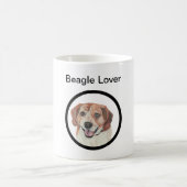 Handgezeichneter Pastel Beagle Hund Lover Tasse (Mittel)