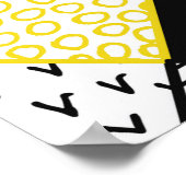 Handgezeichneter Patchwork-Hintergrund. Childisch  Poster (Ecke)