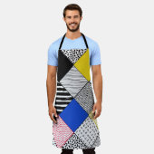 Handgezeichneter Patchwork-Hintergrund. Childisch Schürze (Getragen)