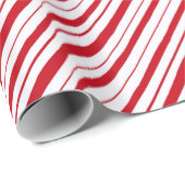 Handgezeichneter Peppermint Stripe Klassischer Spa Geschenkpapier (Rolleneckpunkt)