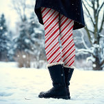 Handgezeichneter Peppermint Stripe Klassischer Spa Leggings<br><div class="desc">Dieses fröhliche und festliche Design besticht durch handgearbeitete Pfefferminzstreifen in klassischem Rot und Weiß für das gemütliche,  traditionelle Gefühl mit einem Hauch von Lustigkeit. Originelle Kunst von Malissa Melrose.</div>