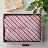 Handgezeichneter Peppermint Stripe Klassischer Spa Seidenpapier (Geschenk)