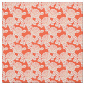 Handgezeichneter Pfingstrosen-Blumenstoff Stoff (Muster)