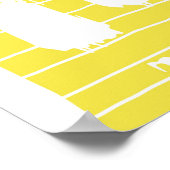Handgezeichneter Pinselstrich nahtlos Muster. Poster (Ecke)