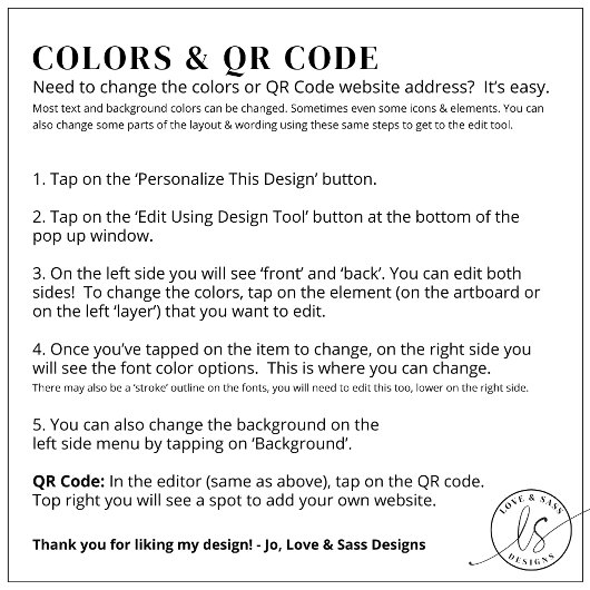 Handgezeichneter QR Code Red Whimsical Wedding Einladung