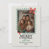 Handgezeichneter Rahmen Frohe Weihnachten  (Vorderseite)