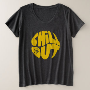 Handgezeichneter Satz in Kugelform Große Größe T-Shirt