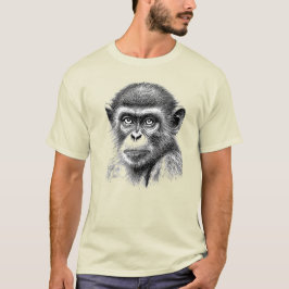 HANDGEZEICHNETER SCHIMPANSE T-Shirt