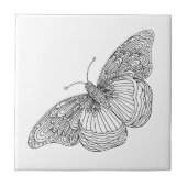 Handgezeichneter Schmetterling Fliese (Vorderseite)