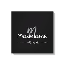Handgezeichneter Schriftart Monogramm Schwarz-weiß