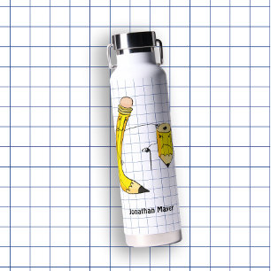 Handgezeichneter Schulgebrauch Trinkflasche