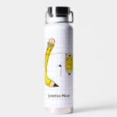 Handgezeichneter Schulgebrauch Trinkflasche (Rückseite)