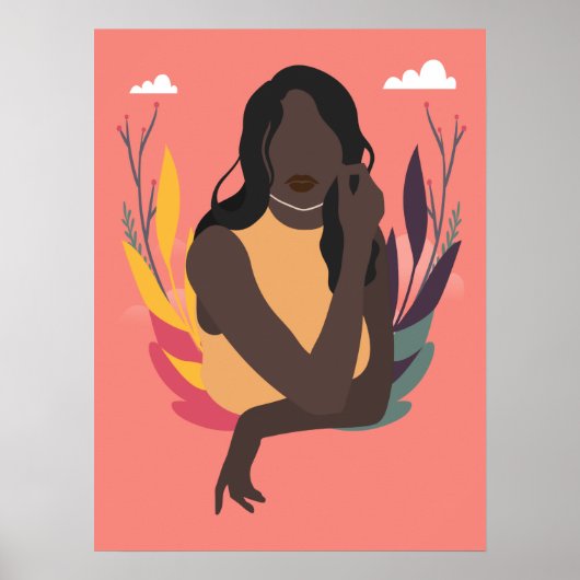 Handgezeichneter schwarzer Tag Konzept Spaß 1/3 Poster (Vorne)