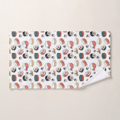 Handgezeichneter Sushi-Mix Badhandtuch Set (Handtuch)