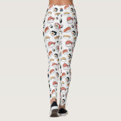 Handgezeichneter Sushi-Mix Leggings (Rückseite)