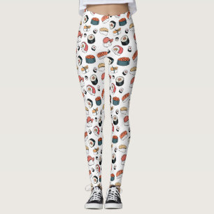 Handgezeichneter Sushi-Mix Leggings