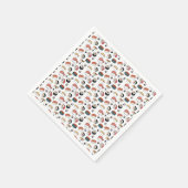 Handgezeichneter Sushi-Mix Serviette (Ecke)