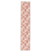 Handgezeichneter süßer Patchwork - Tischläufer (Vorderseite)