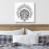 Handgezeichneter Tiger im Stil 6 Leinwanddruck (Insitu (Schlafzimmer))