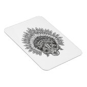 Handgezeichneter Tiger im Stil Magnet (Rechte Seite)