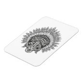 Handgezeichneter Tiger im Stil Magnet (Linke Seite)