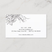 Handgezeichneter Veranstaltungsplaner Visitenkarte (Rückseite)