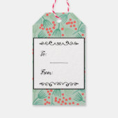 Handgezeichneter Weihnachtsbaum Evergreen Personal Geschenkanhänger (Rückseite)